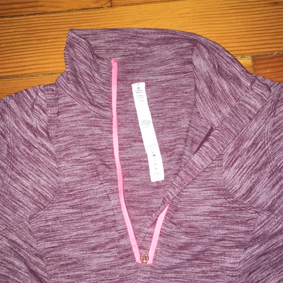 Lululemon Heathered Purple half-zip pullover sz2 - Picture 2 of 3